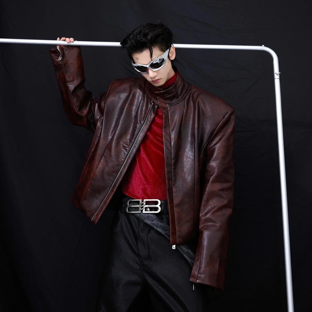 Coat Stand Collar Short Motorcycle Clothing Men - Men's Clothing & Accessories (View 11)