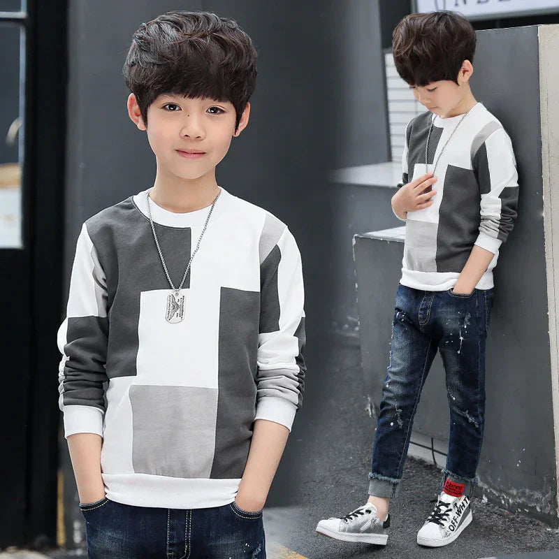 Boys Autumn Long Sleeved Shirts Big Girls | Set - 0 | Autumn Boys (View 5)