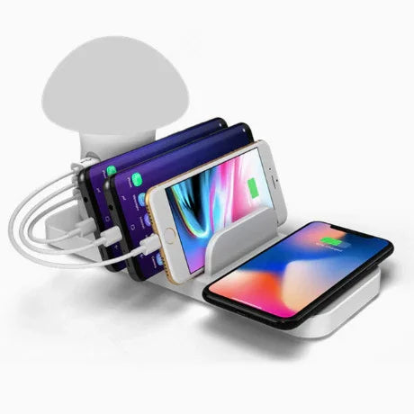 Port Fast Charging Charger Desk Lamp | Wireless - Electronics > Power | Bluetooth fast-charging (View 4)