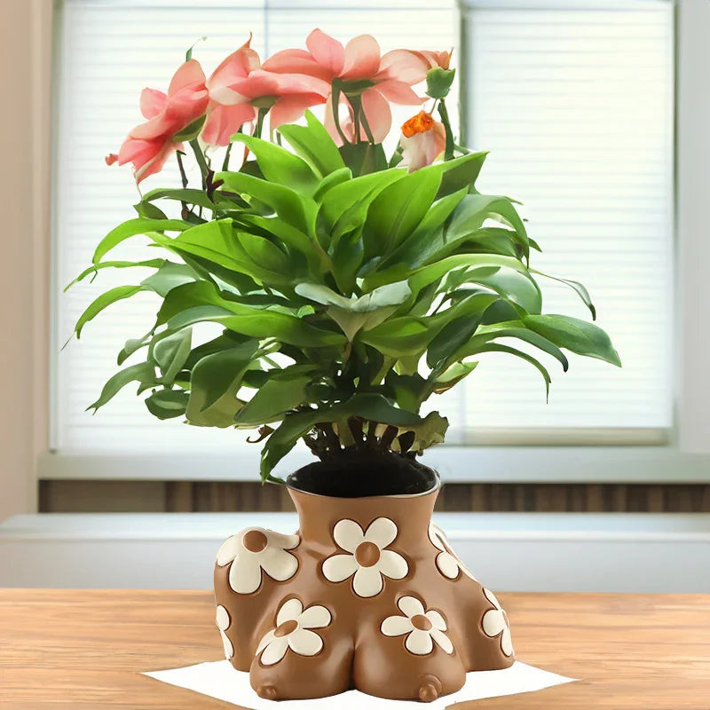 Creative Resin Body Art Flowerpot Home Decor | Adapter - Home Decor | Body Creative (View 4)