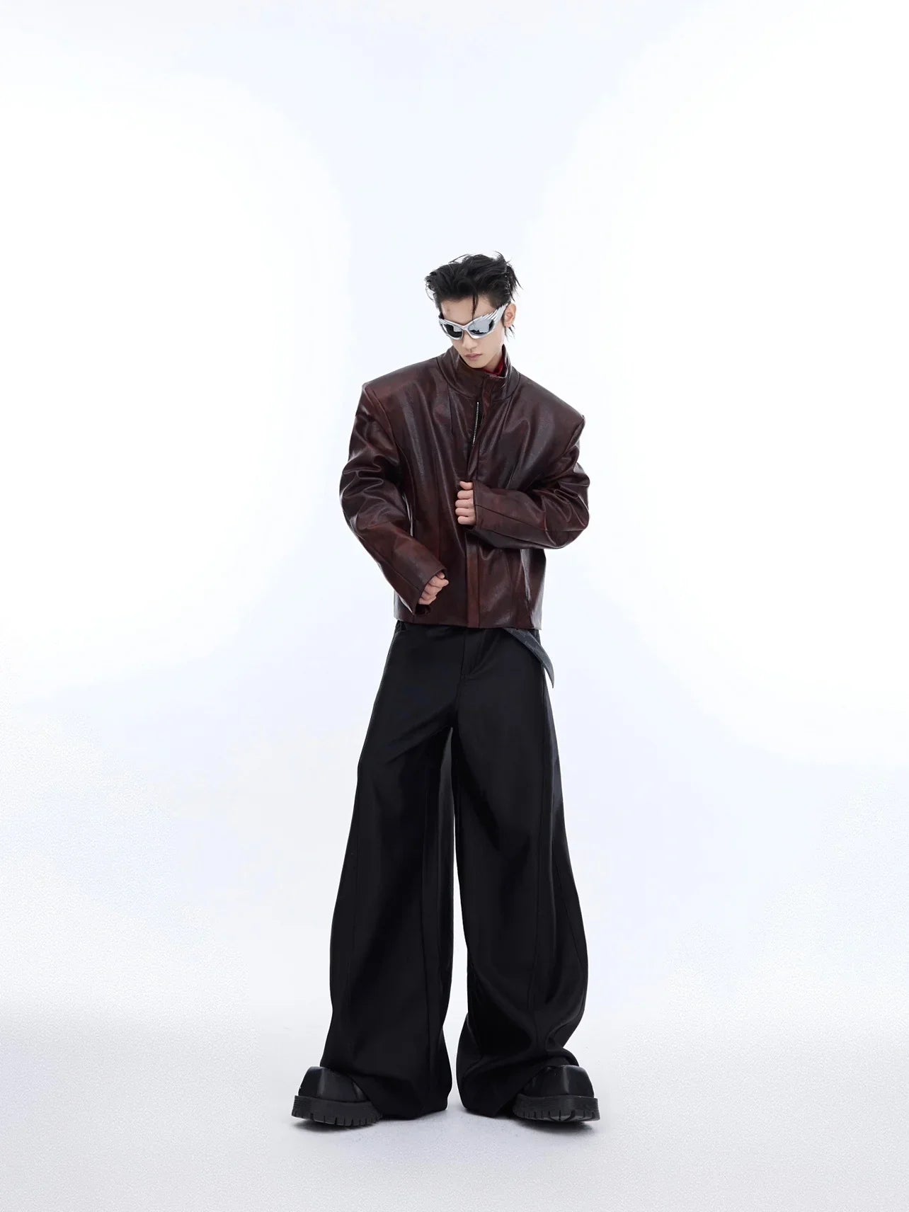 Coat Stand Collar Short Motorcycle Clothing Men - Men's Clothing & Accessories (View 4)