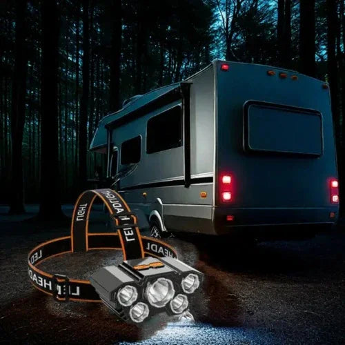 High Lumen Headlamp | 5cob Led Rechargeable Bundle - Home & Garden > Lighting | Accessory Elegant (View 5)