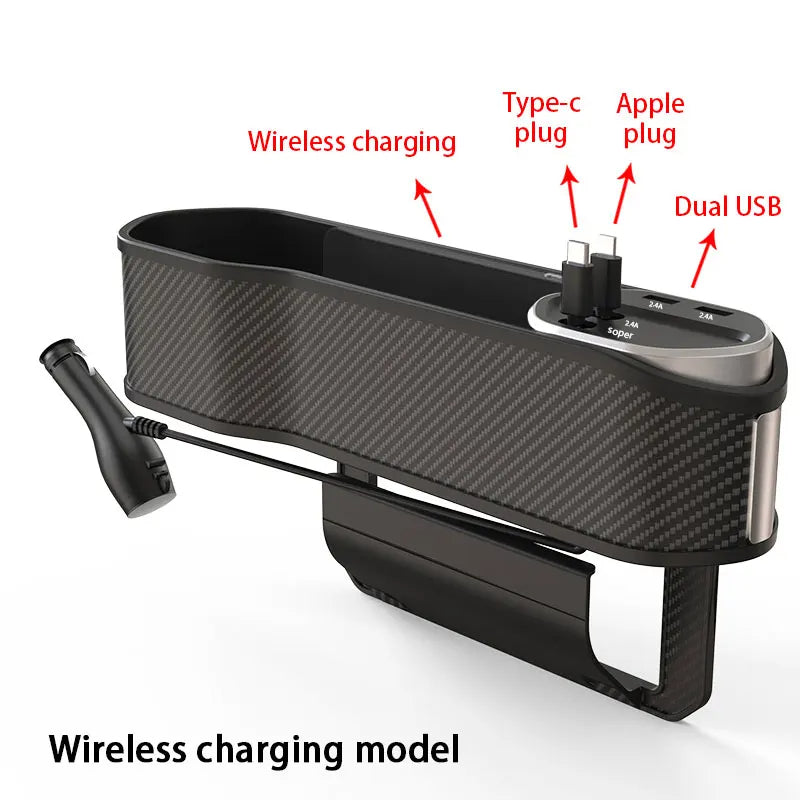 Car Seat Gap Organizer Filler | Converter Charger - Electronics > Power | Plastic Wireless (View 7)