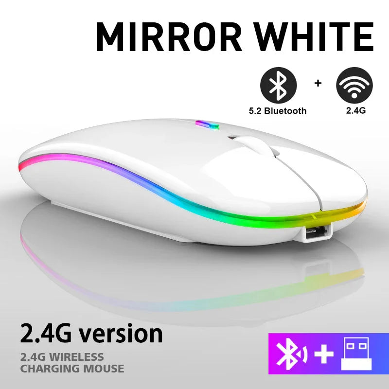Mouse Bluetooth | Wireless Rechargeable Rgb Converter - Gaming Pads | Bluetooth Smart (View 7)