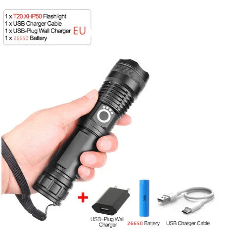 Usb Charging Zoom P50 Flashlight | Holder Adapter - Home & Garden > Lighting | Accessory Elegant (View 10)