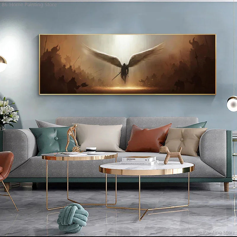 Angel Justice Wall Art Poster Canvas Painting - Home Decor | angel justice (View 3)