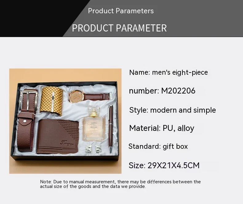 Mens Eight Piece Set Gift Business Festival | Organizer - Home & Garden > Storage & Organization | Alloy Eight-Piece (View 2)