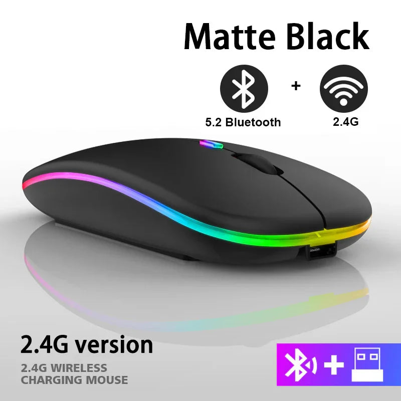 Mouse Bluetooth | Wireless Rechargeable Rgb Converter - Gaming Pads | Bluetooth Smart (View 8)