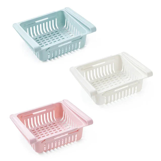 Refrigerator Storage Basket Stretchable Multifunction - Home & Garden > Storage & Organization | Candy Chocolate (View 4)