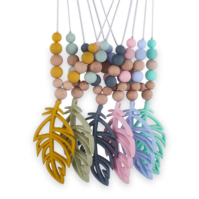 New Baby Products Silicone Leaf Teether Necklace