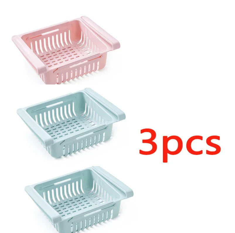 Refrigerator Storage Basket Stretchable Multifunction - Home & Garden > Storage & Organization | Candy Chocolate (View 17)