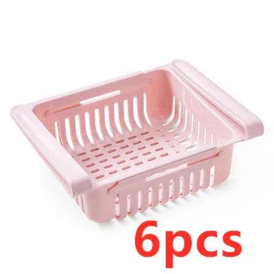 Refrigerator Storage Basket Stretchable Multifunction - Home & Garden > Storage & Organization | Candy Chocolate (View 11)