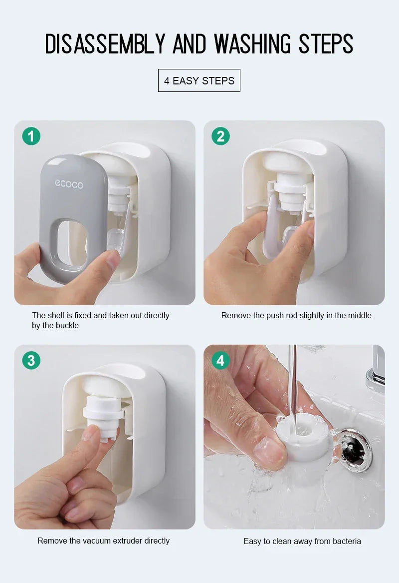 Automatic Toothpaste Dispenser Squeezers - Home & Garden > Bathroom Accessories | automatic dispenser (View 13)