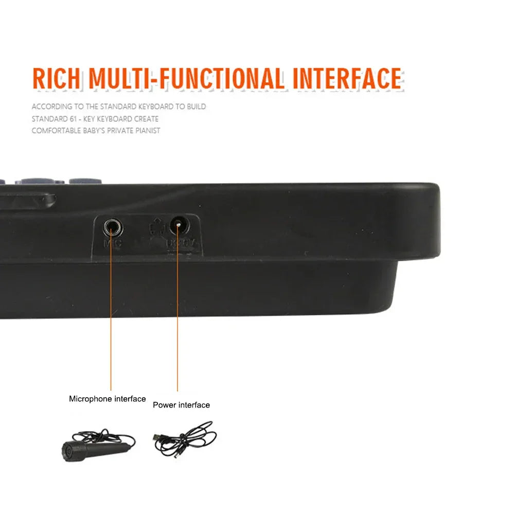 Kids Electronic Piano Keyboard Keys Organ Microphone - Dog Toys | Electronic Kids (View 13)