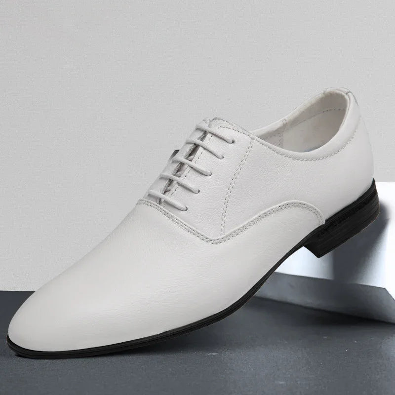 Mens Pointed Business Casual Shoes | Leather Model - 0 | Accessory Elegant (View 4)