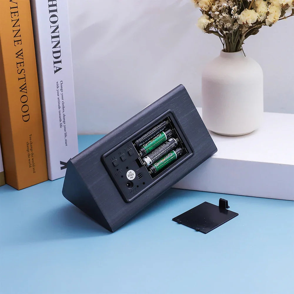 Electronic Alarm Clock Multifunctional Digital - 0 | Alarm Black (View 4)