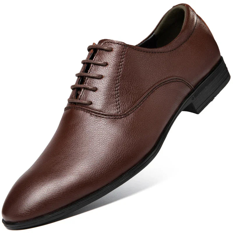 Mens Pointed Business Casual Shoes | Leather Model - 0 | Accessory Elegant (View 9)