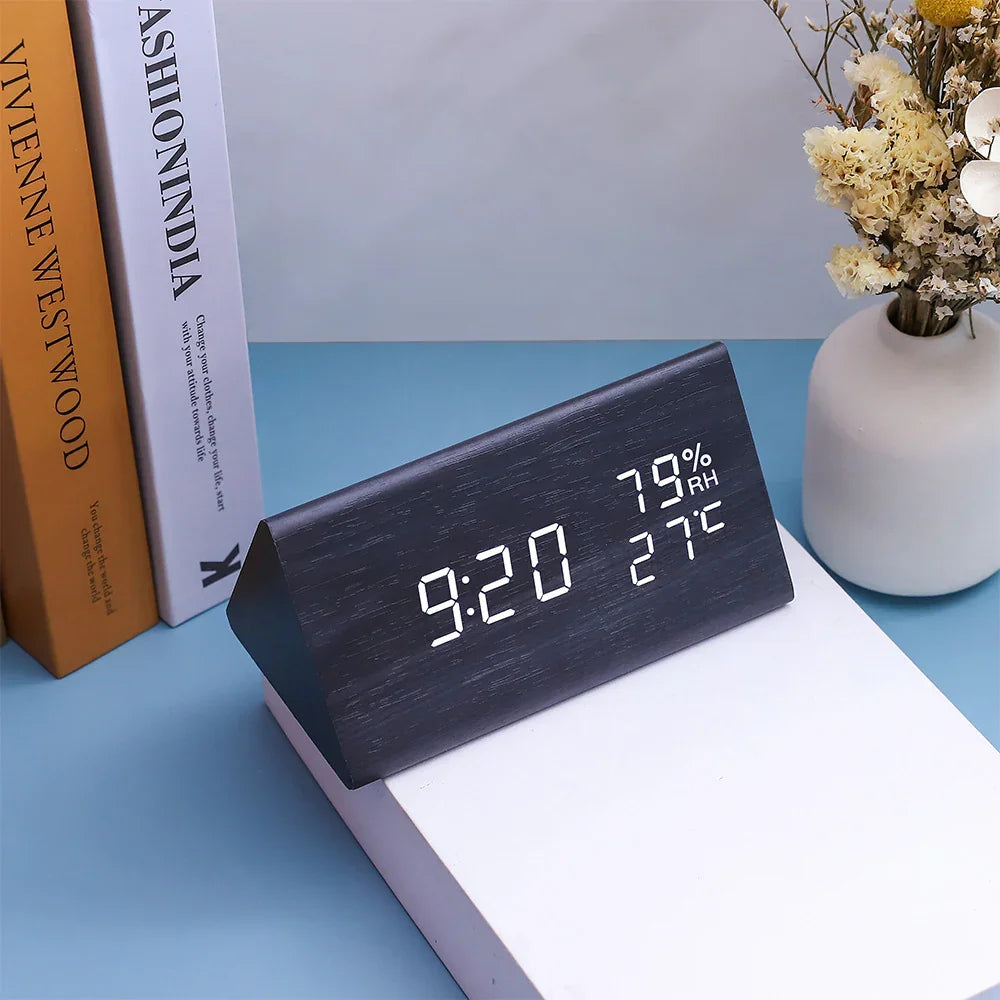Electronic Alarm Clock Multifunctional Digital - 0 | Alarm Black (View 3)