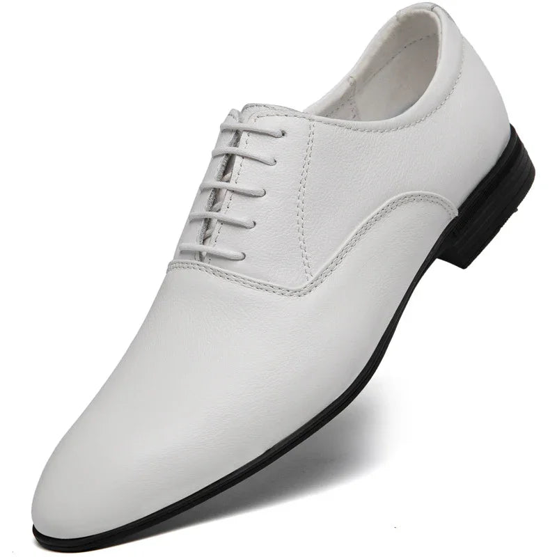 Mens Pointed Business Casual Shoes | Leather Model - 0 | Accessory Elegant (View 7)
