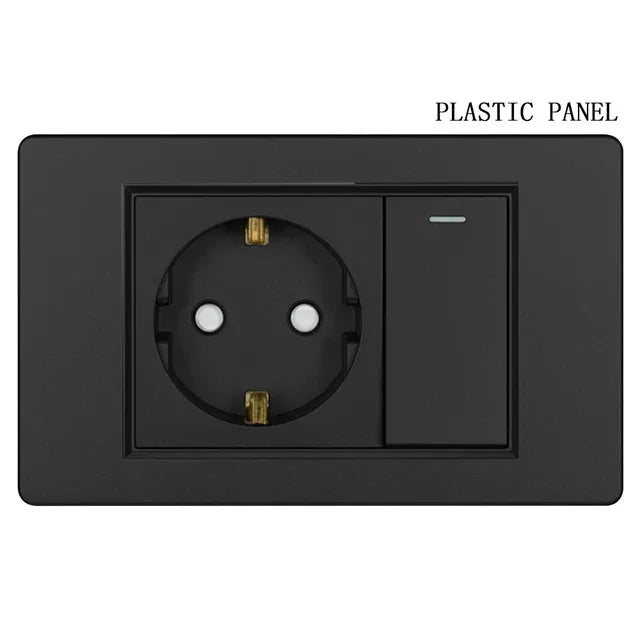 Eu Germany Plug Socket Power Pressure Switch Wall - Uncategorized | Christmas Decorative (View 13)