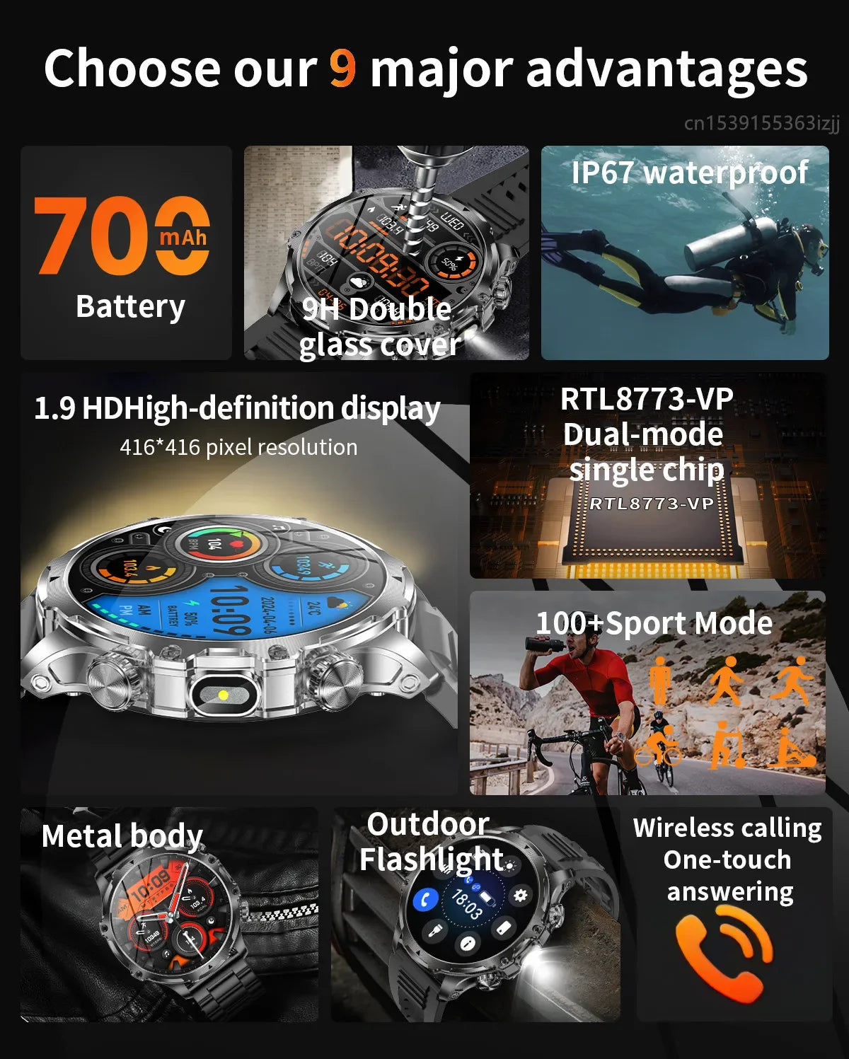 Watch Display Flashlight Battery | 700mah 19 Smart - Home & Garden > Lighting | Accessory Bluetooth (View 8)