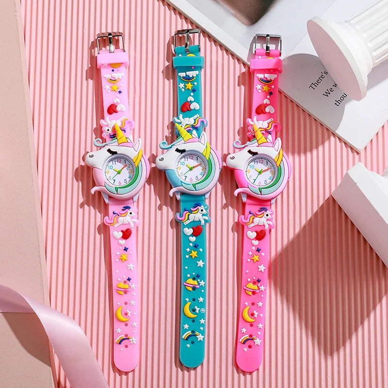 2024 New Lovely Silicone Band Kids Watches Boys Girl Watche