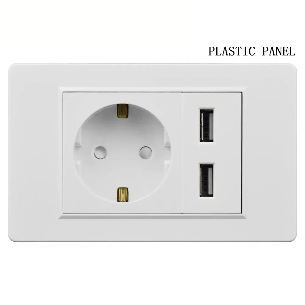 Eu Germany Plug Socket Power Pressure Switch Wall - Uncategorized | Christmas Decorative (View 16)