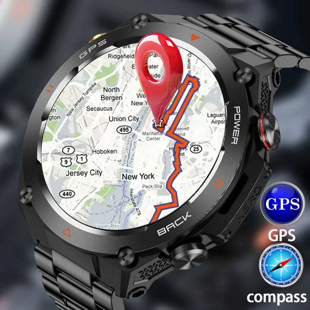 Senbono Real Gps Smartwatch Bluetooth Call | 650mah - Uncategorized | Bluetooth Device