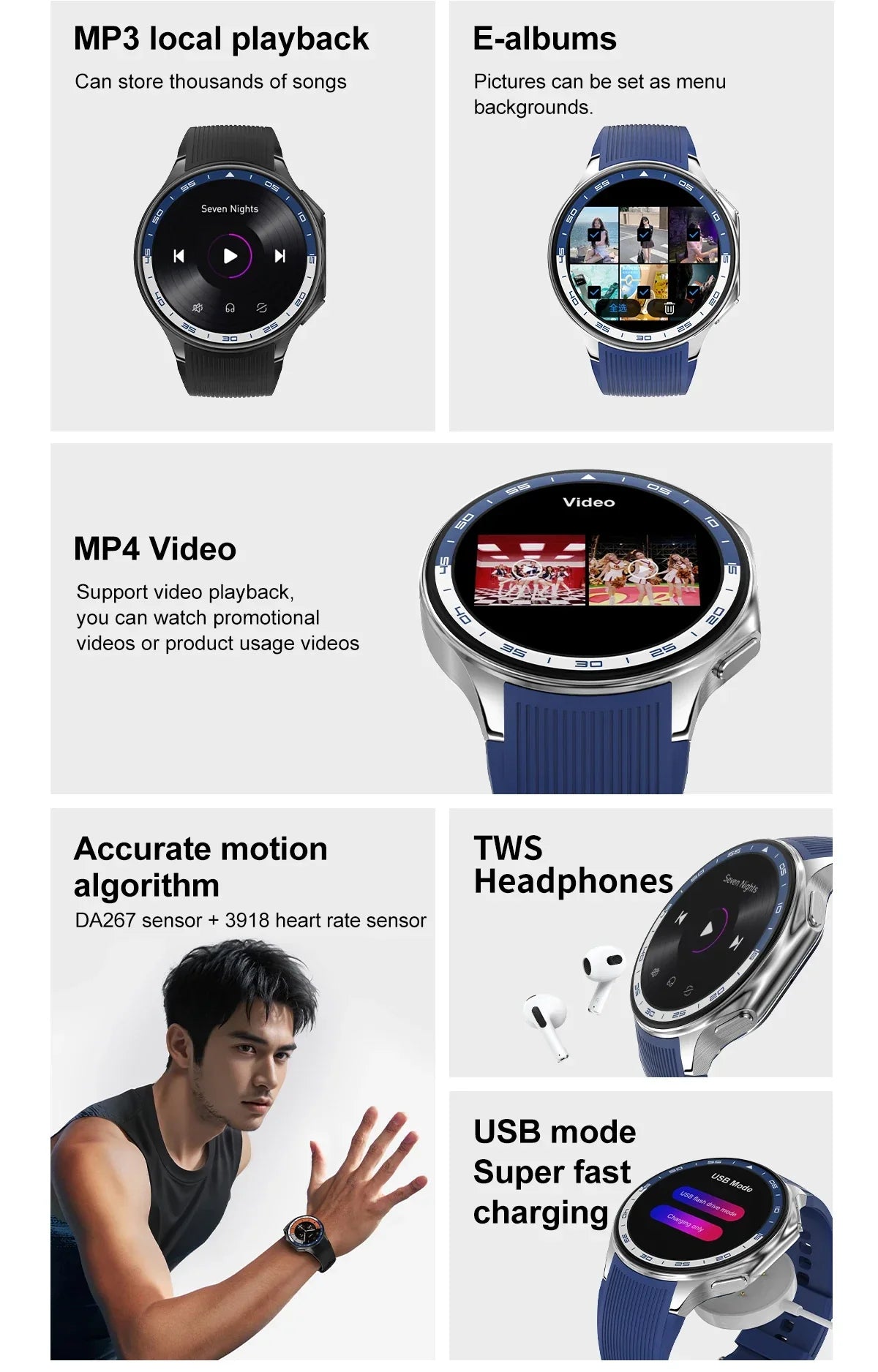 Mens Business Smartwatch Memory | Large 4g Converter - Uncategorized | Bluetooth Device (View 9)