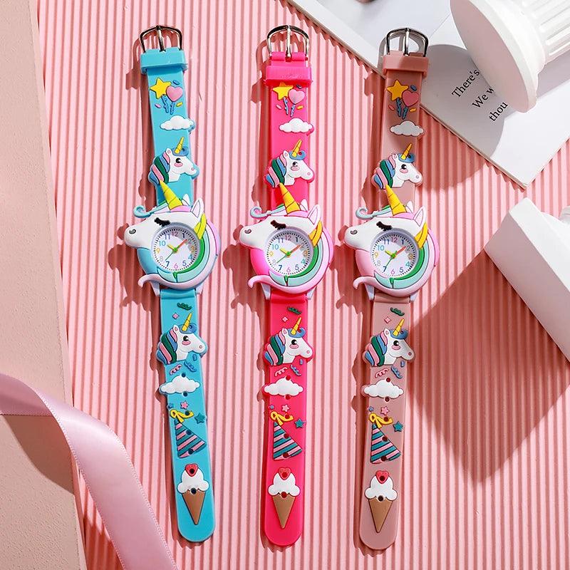 2024 New Lovely Silicone Band Kids Watches Boys Girl Watche - Unik Store