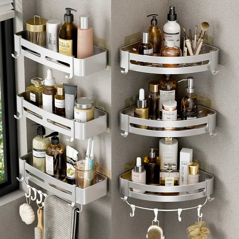 Bathroom Shelf No Drill Wall Mounted Shampoo | Dock | 2 - Uncategorized | Bathroom Bathroom Organizer
