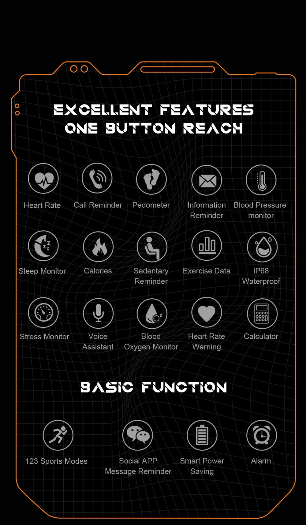 Smartwatch Cubot J9 Doogee S59 | Organizer Holder - Home & Garden > Storage & Organization | Bluetooth Device (View 9)