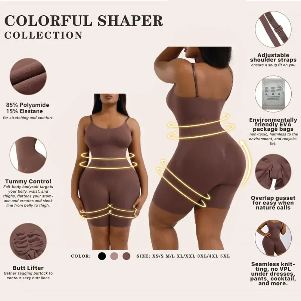 Womens Full Body Shaper Comfortable Supportive