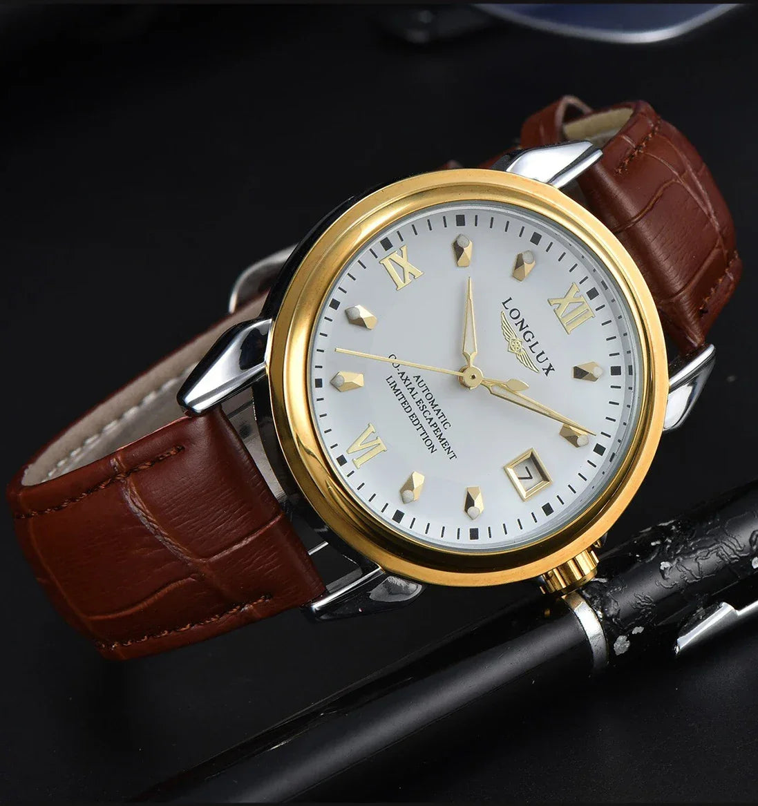 Longlux Automatic Man Watch Business Leisure | Holder - Apparel & Accessories > Jewelry > Watches | Automatic Elegant (View 18)