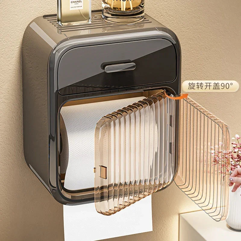 Wall Mounted Bathroom Tissue Box | Waterproof - Facial Tissue Holders | Christmas Decor (View 2)