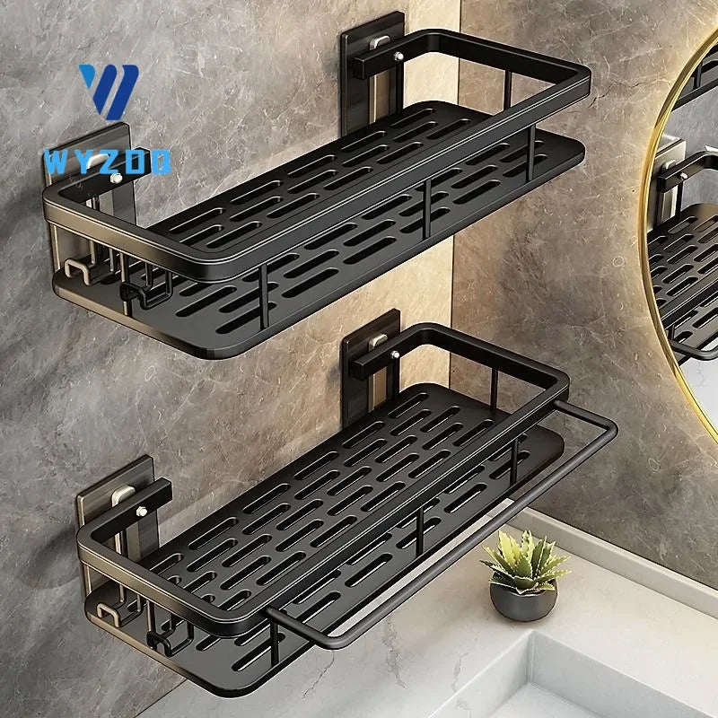 Bathroom Shelf No Drill Wall Mounted Shampoo | Model - Uncategorized | Bathroom Bathroom Shelf (View 2)