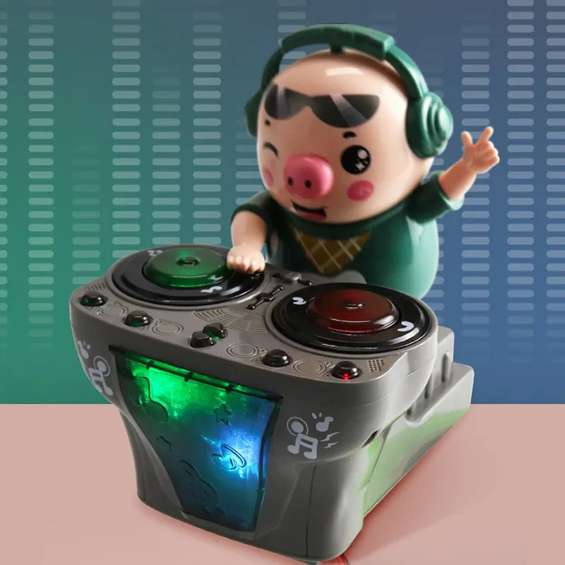 Kid Toddler Toy Dj Rock Robot Pig Electric Light Music - Home & Garden > Lighting | Collar (View 8)