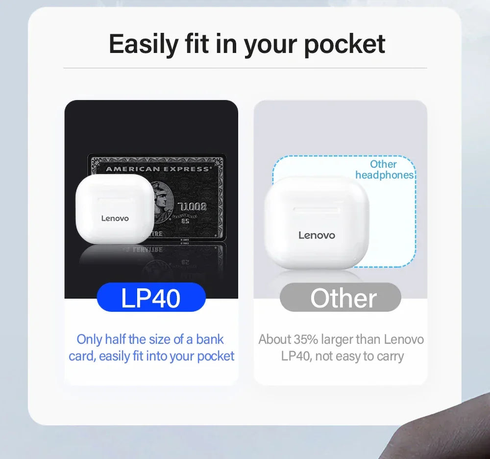 Original Lenovo Lp40 Prolp40 Tws Earphones | Holder - Uncategorized | 4040 Bluetooth (View 17)