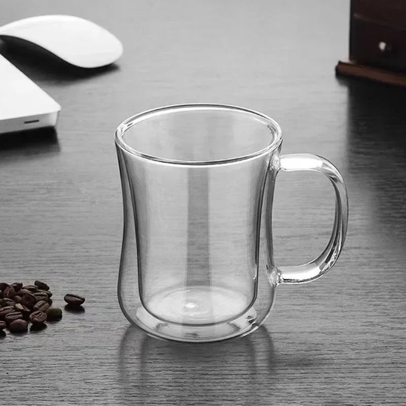 Italian Espresso Cup Double Wall Coffee Handle Suitable - Product | Espresso Glass