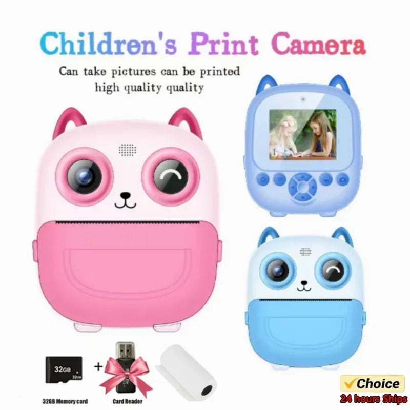 Children Digital Camera Instant Print Kids | Edition - Dog Toys | Children Collar