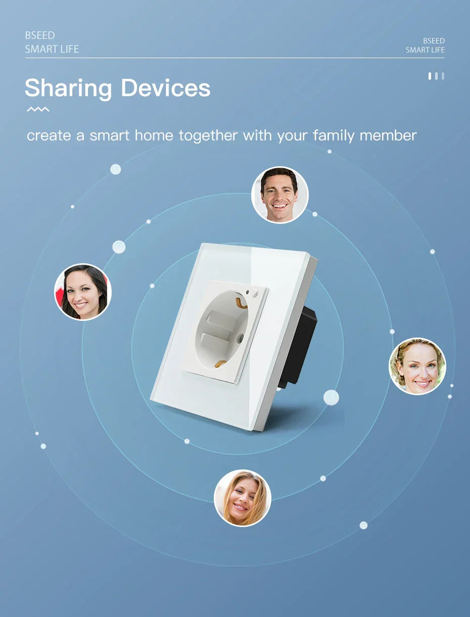 Wifi Wall Socket Timer Home | Smart Adapter Converter - Electronics > Electronics Accessories | Glass Socket (View 13)