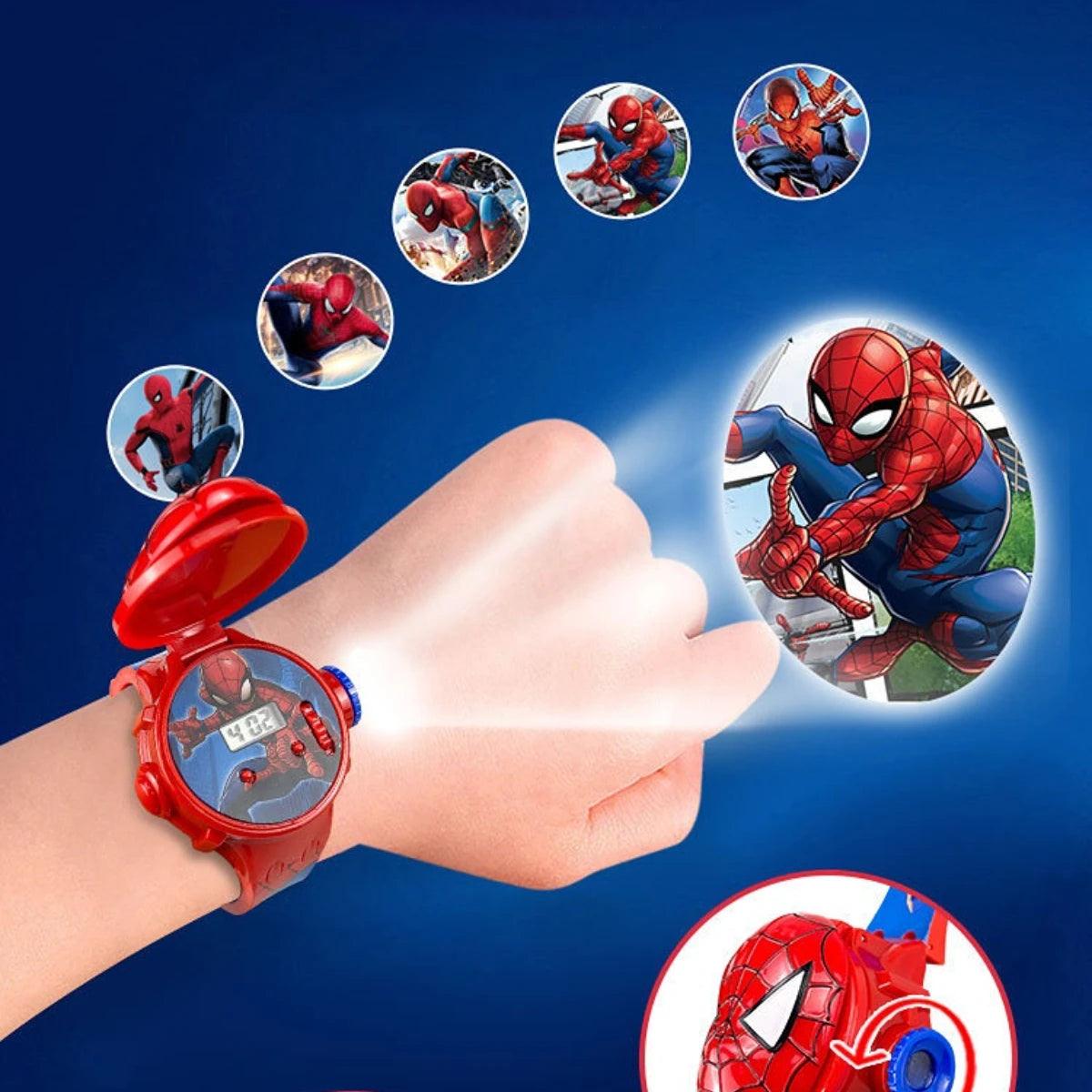 Kid Cartoon Cool Projection Watch Marvel Spider-Man - Unik Store