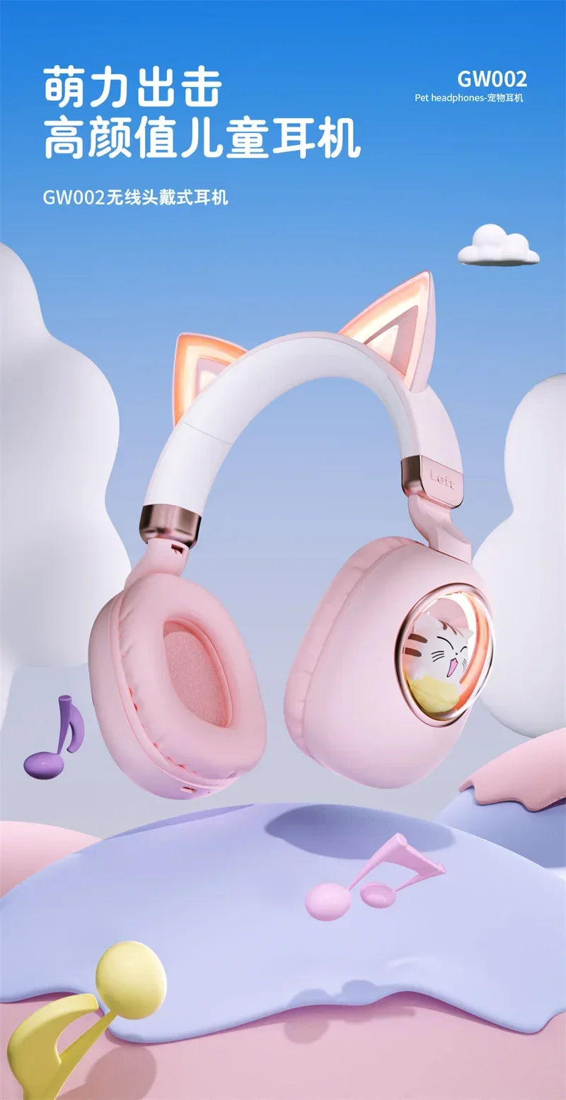 Gw002 Bluetooth Lighting Cat Ear Headphones Mic Cute - Home & Garden > Lighting | Bluetooth Smart (View 7)