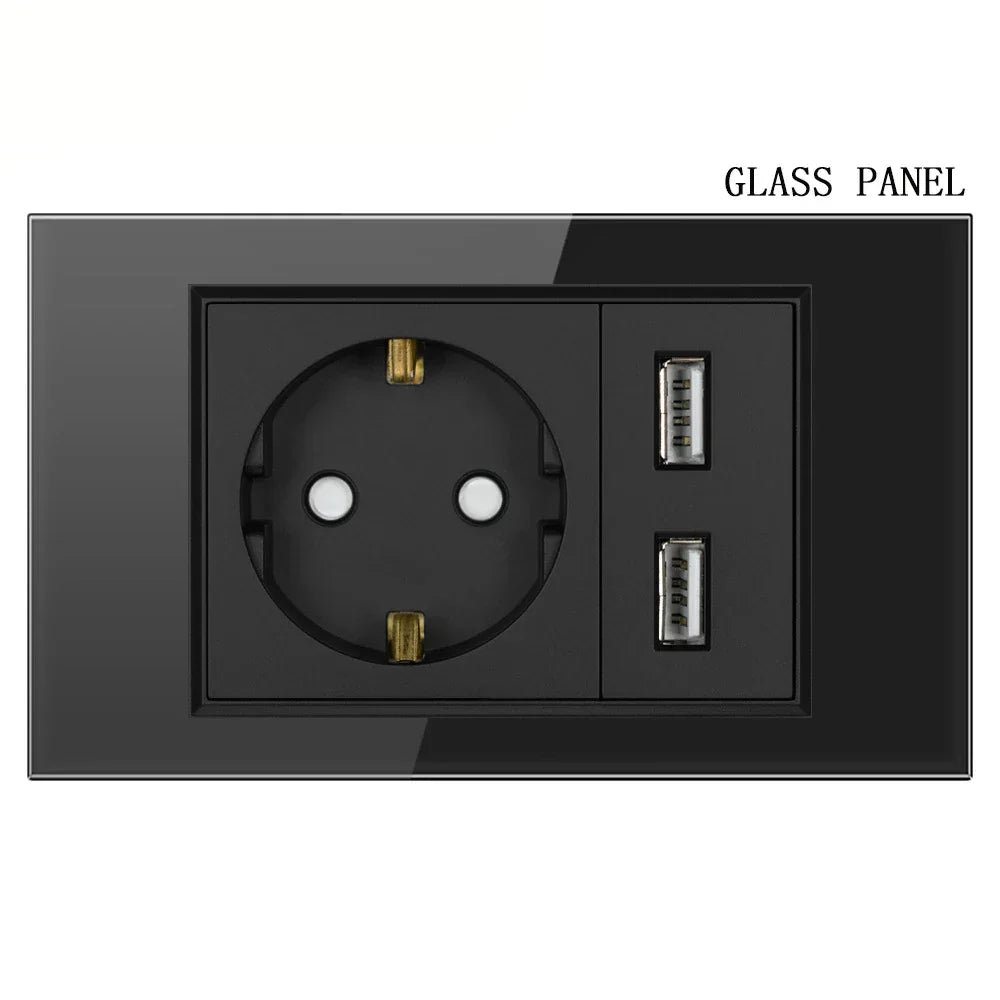 Eu Germany Plug Socket Power Pressure Switch Wall - Uncategorized | Christmas Decorative (View 11)