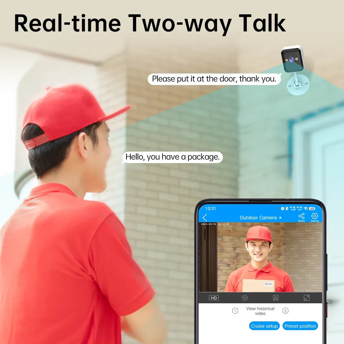 Jooan Wifi Camera Home Outdoor | 1080p Smart Model - Color Calibrators | Bluetooth Device (View 2)