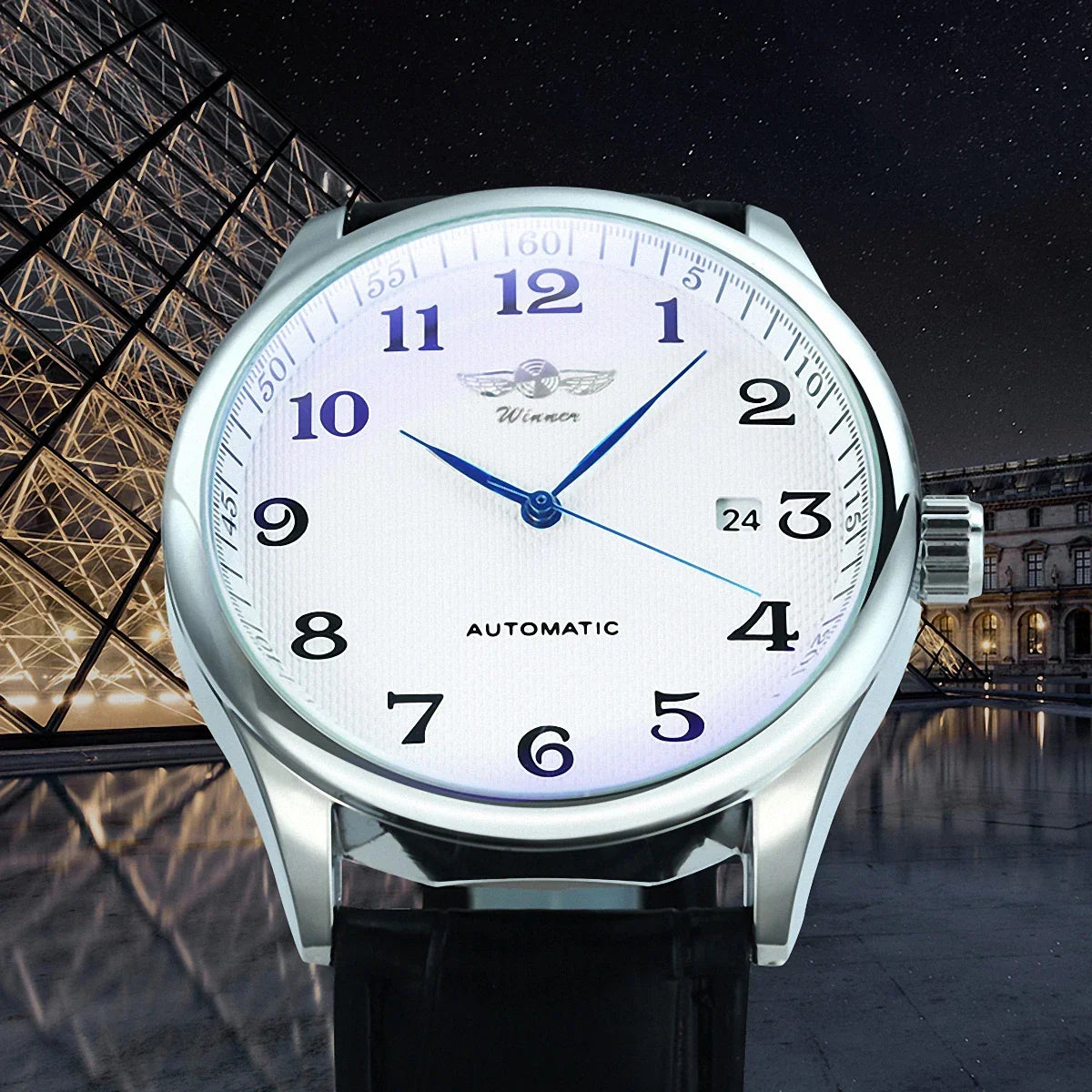 Winner Classic Business Watch Men Retro | Dock - Uncategorized | Blue Business (View 2)