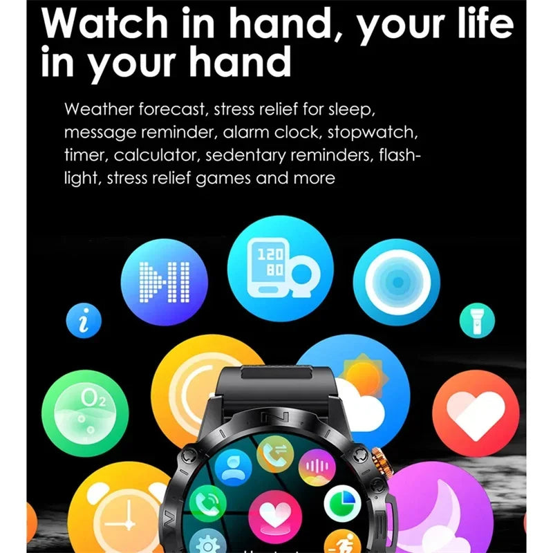 Watch K59 Amoled Display Bt Call | 360mah Smart - Home & Garden > Lighting | Accessory Bluetooth (View 6)