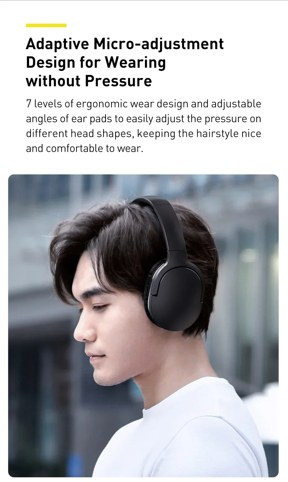 Baseus D02 Bluetooth Headphones Hifi Stereo Earphones - Wireless Bluetooth Headphones | Baseus D02 Pro Bluetooth (View 14)