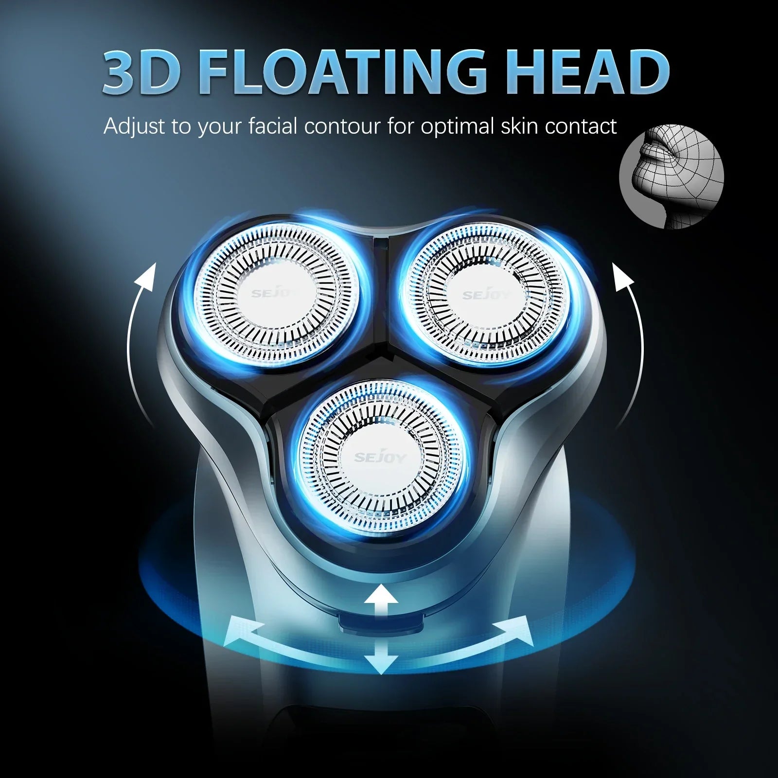 Sejoy Electric Rotary Shavers | 5w Kit Set Bundle - Uncategorized | Accessory Elegant (View 12)