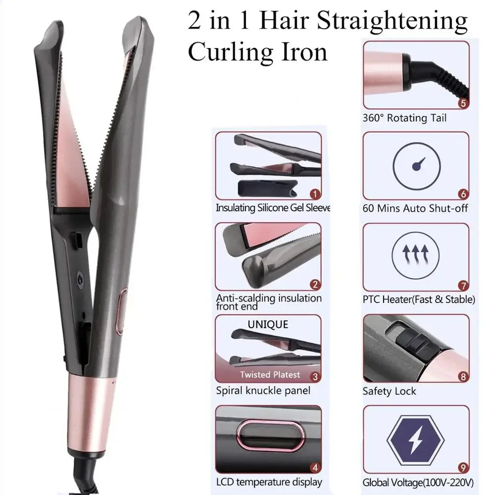 Hair Straightener Curler Twist Straightening | Holder - Uncategorized | Accessory Elegant (View 3)